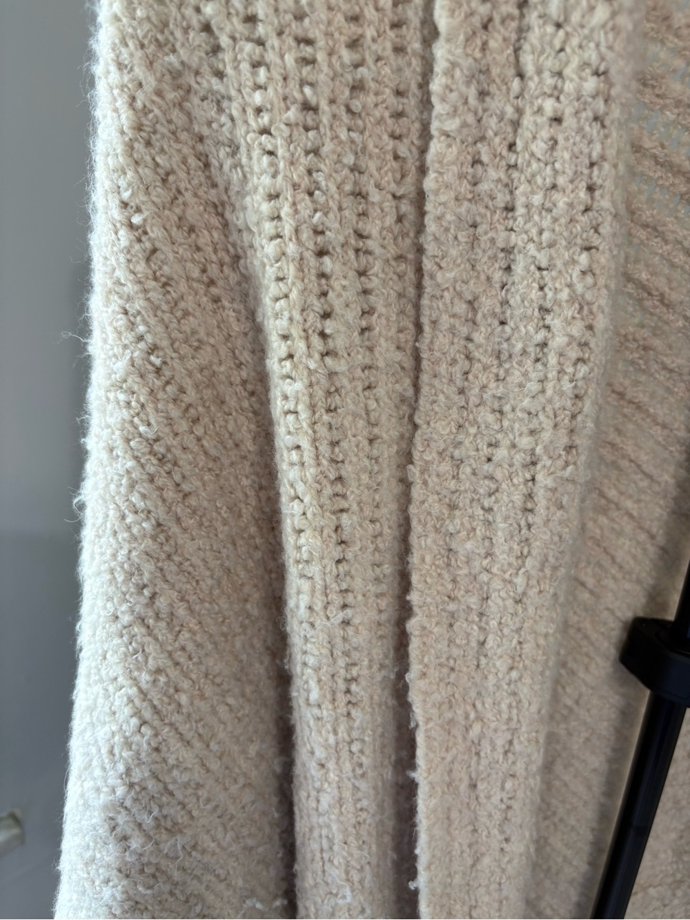 Anthro Sleeping on Snow Chevron Cocoon Cardigan XS Cream Alpaca Wool Boho Chic - Picture 3 of 11